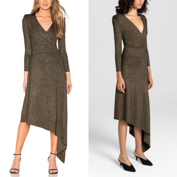 ALC Morrow Metallic Asymmetrical Dress - Picture 6 of 8